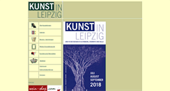 Desktop Screenshot of kunstinleipzig.de