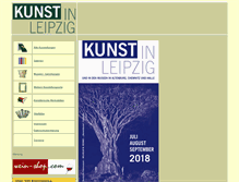 Tablet Screenshot of kunstinleipzig.de